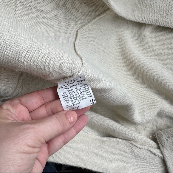 Vintage Dior Cream grandpa Cardigan with Logo - Picture 7 of 7